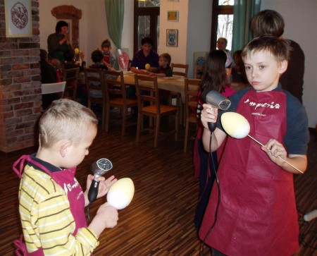 Warszataty wielkanocne decoupage dla dzieci z Beatą Wośkowiak